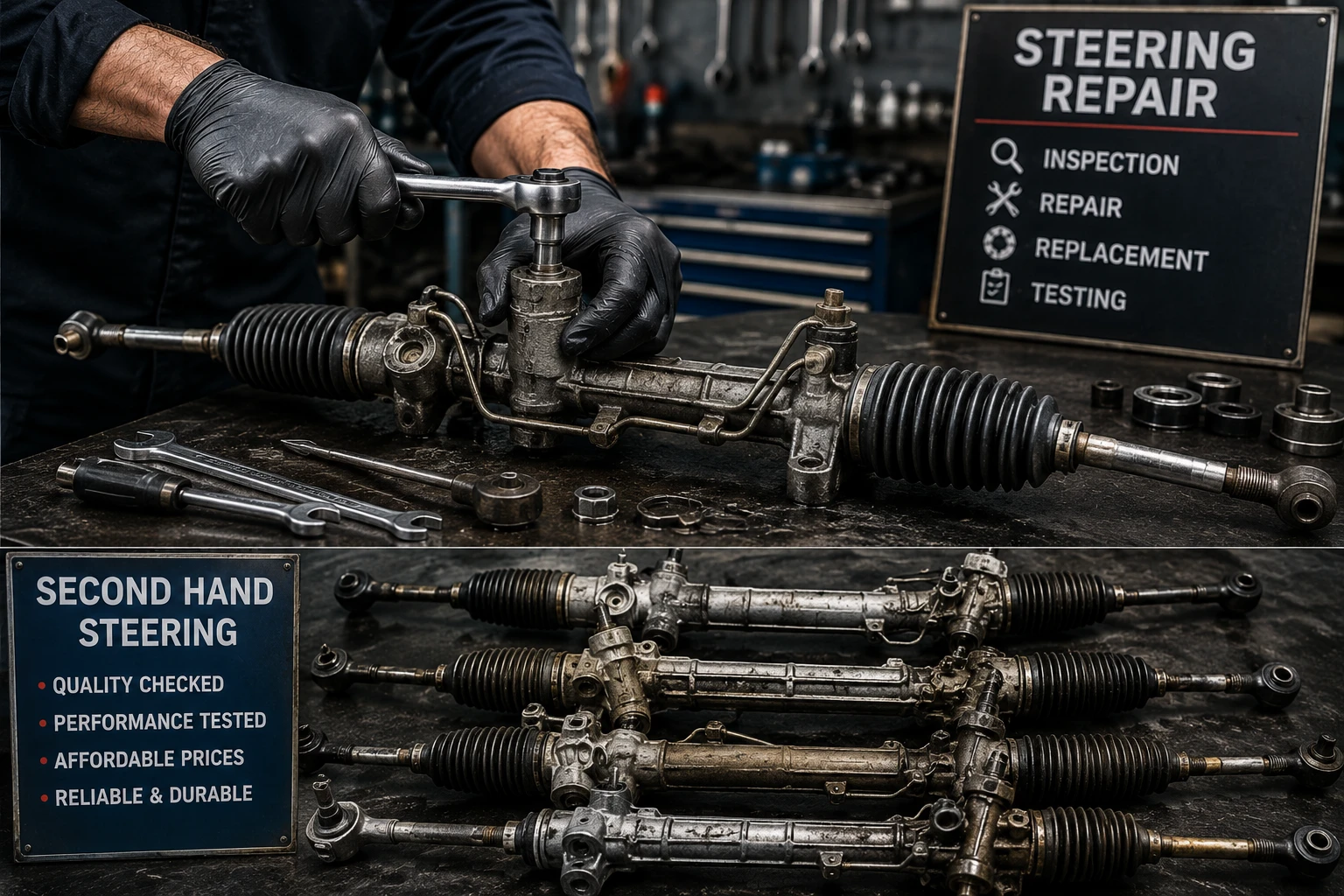 Swcond Hand Steering and steering parts repair